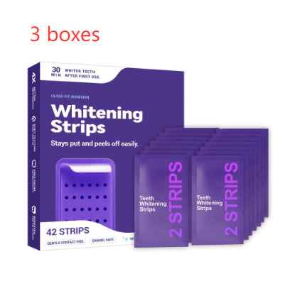 Purple Whitening Tooth Patch box with strips